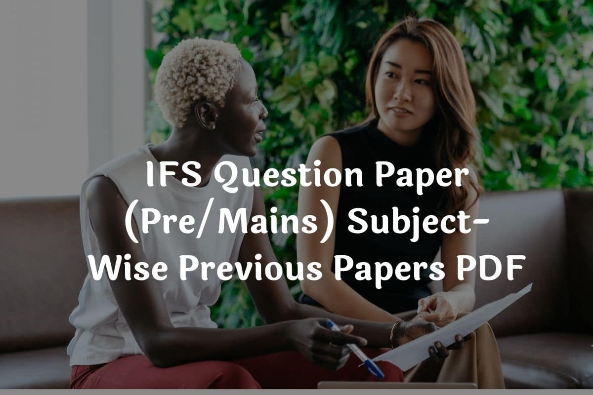 IFS Question Paper 