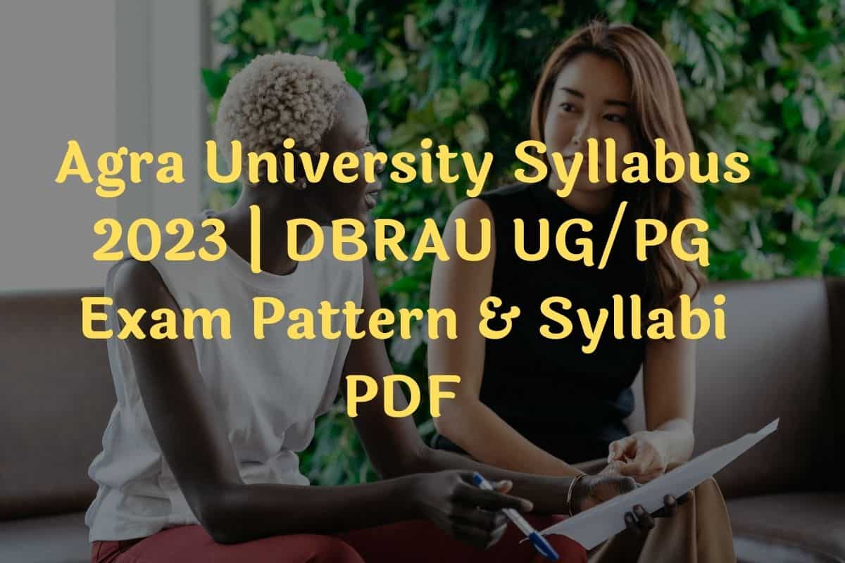 Agra University Syllabus