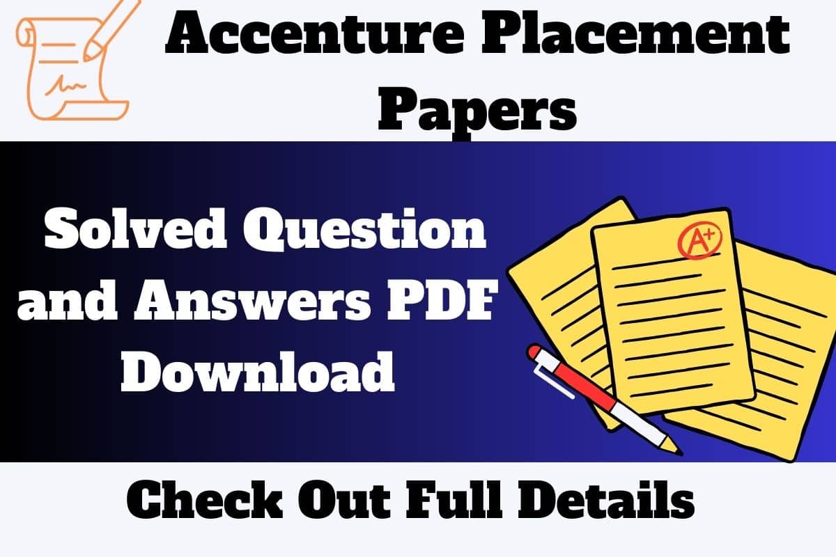 Accenture Placement Papers