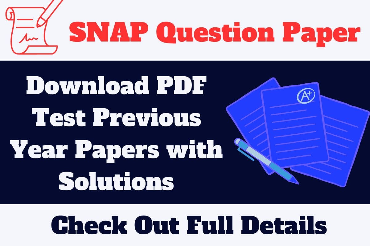 SNAP Question Paper