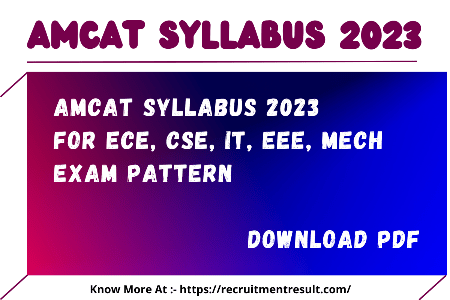 AMCAT Syllabus 2023