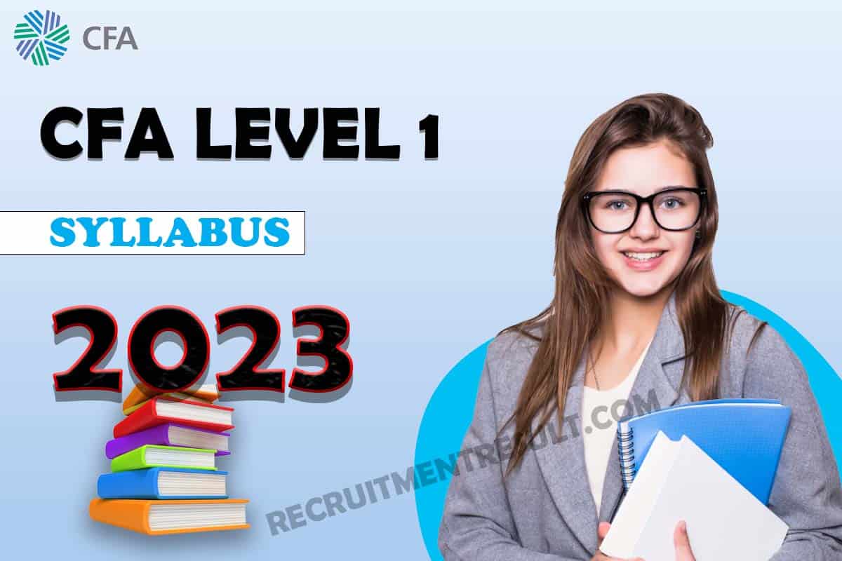 CFA Level 1 Syllabus 2023 CFA Level 1 (December/June) New Exam Pattern