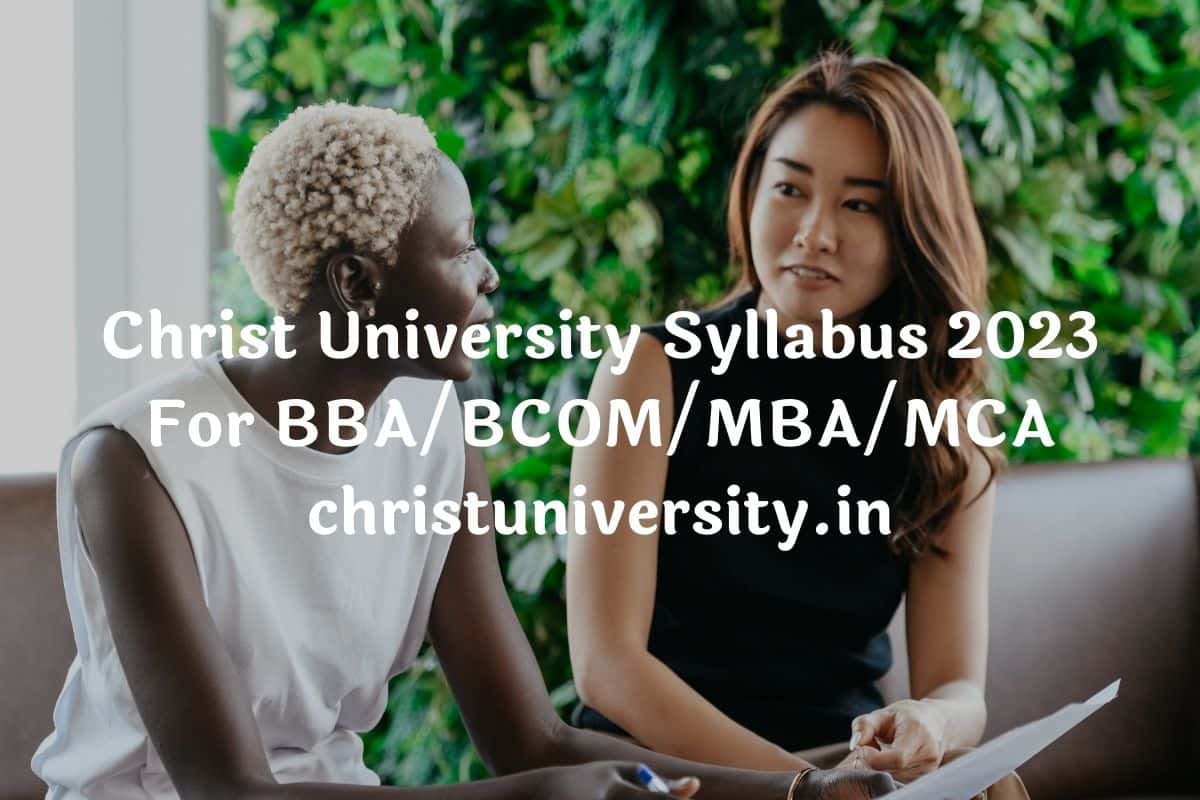 Christ University Syllabus