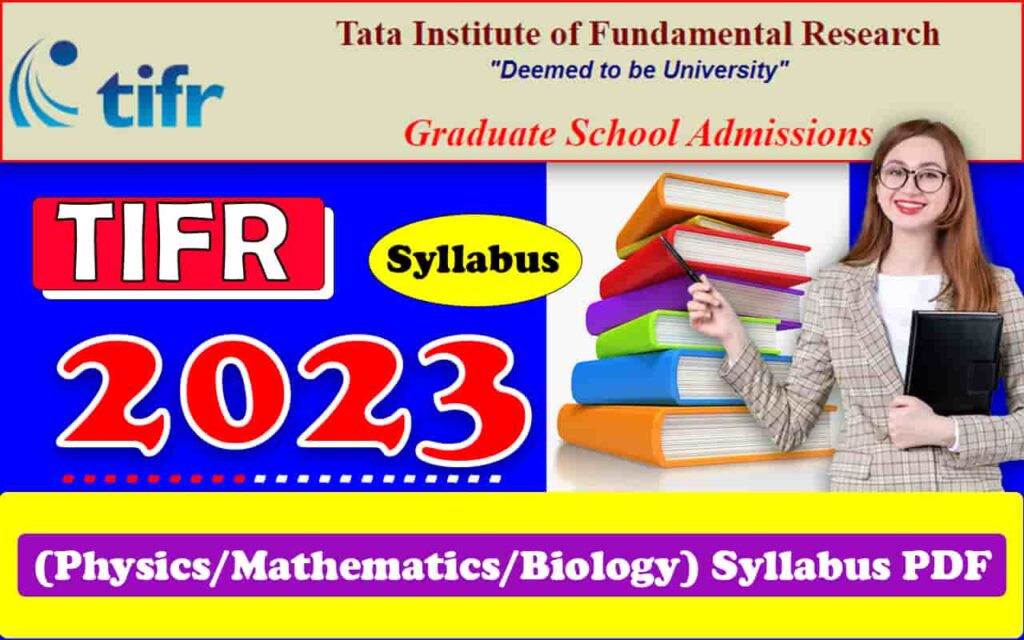 tifr phd mathematics syllabus