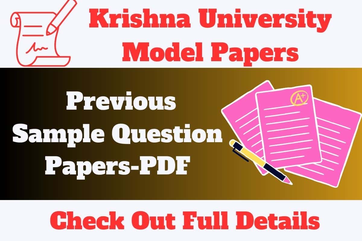 Krishna University Model Papers