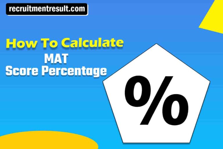 How To Calculate MAT Score Percentage 2023 Percentile Calculate MAT Exam