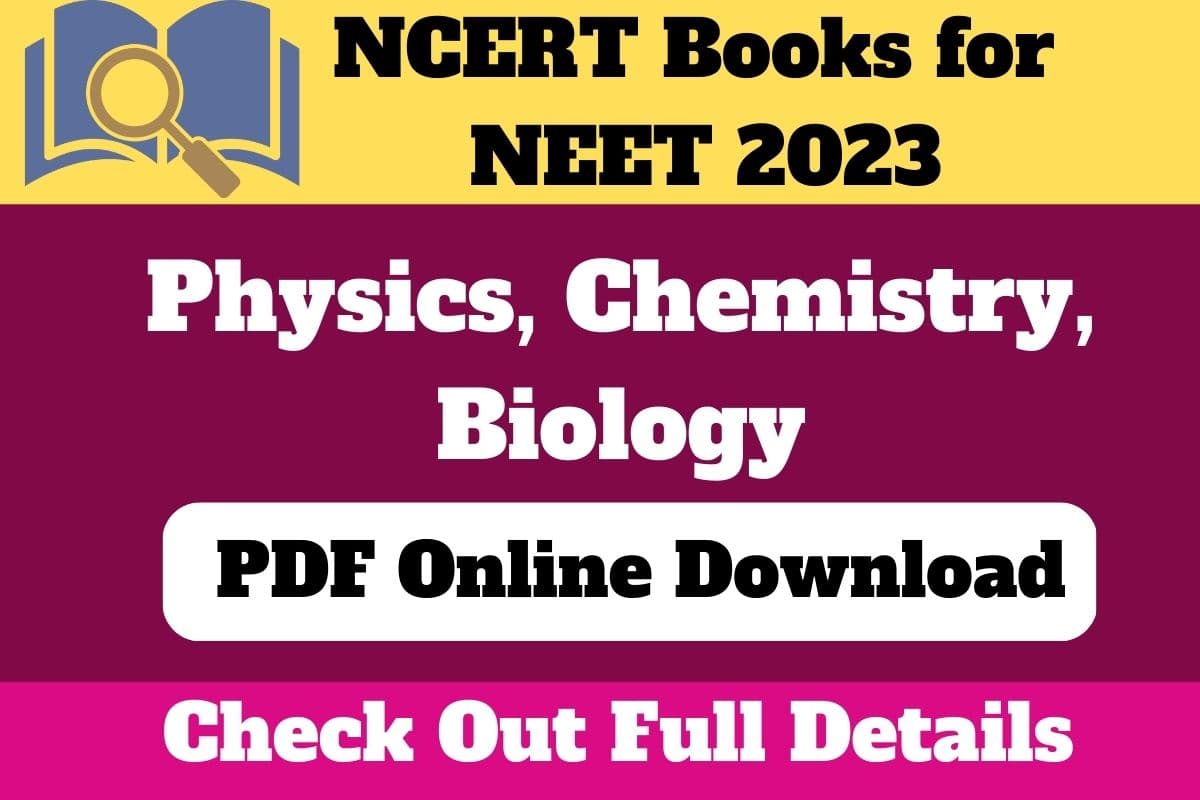 NCERT Books for NEET
