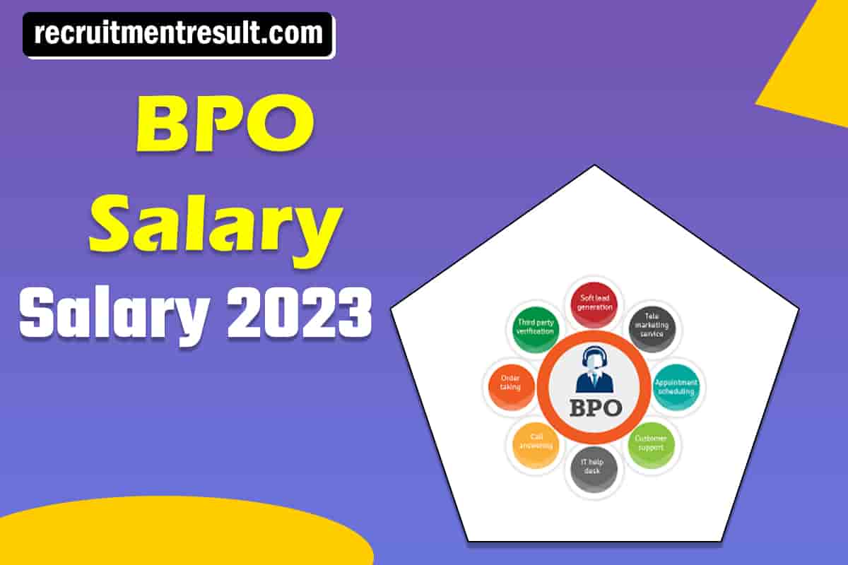 BPO Salary 2023 Average BPO Company Salary in India Per Month for