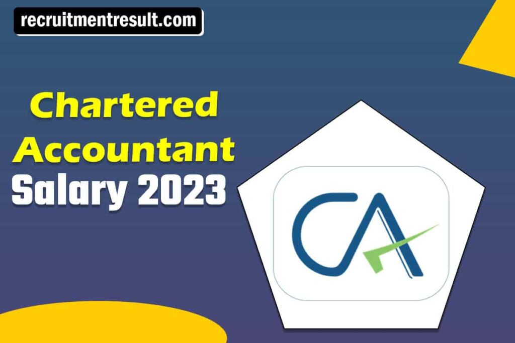 Chartered Accountant Salary In India Pay Scale Job Profile Updated 