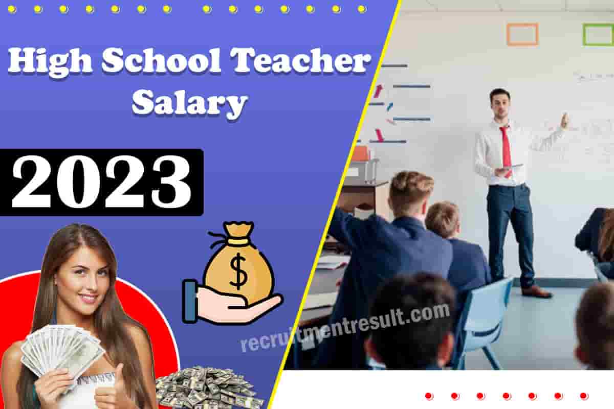 High School Teacher Salary 2023 State Wise Latest Wage 7th CPC Pay 