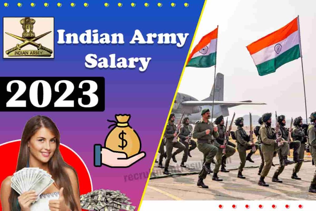 Indian Army Salary 2023 After 7th CPC Per Month, Rank Wise, Pay Scale Slip
