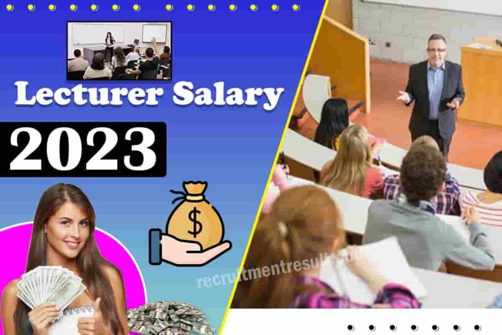 Lecturer Salary in India 2023 | Minimum – Average Pay Scale, Private/Govt College