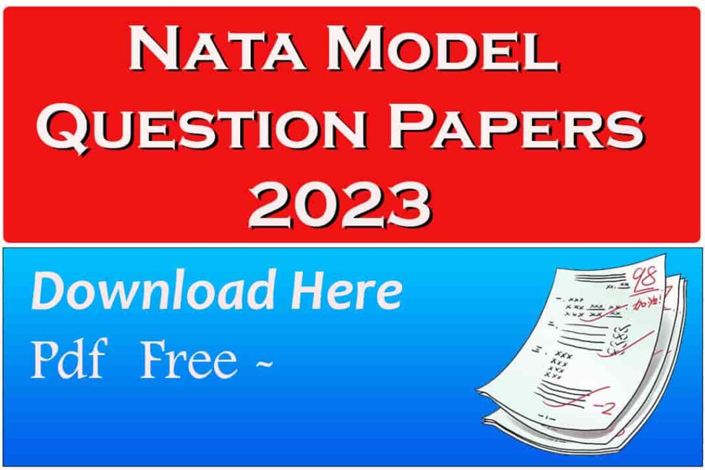 NATA Model Question Papers 2023