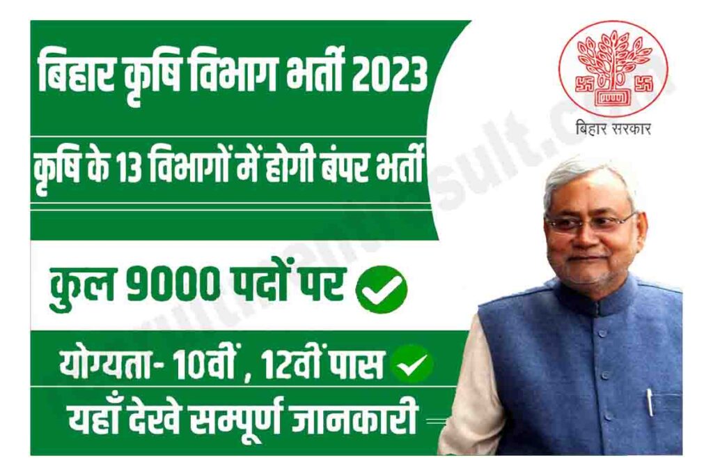 Bihar Krishi Vibhag New Vacancy 2023 