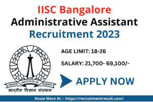 IISC Recruitment 2023