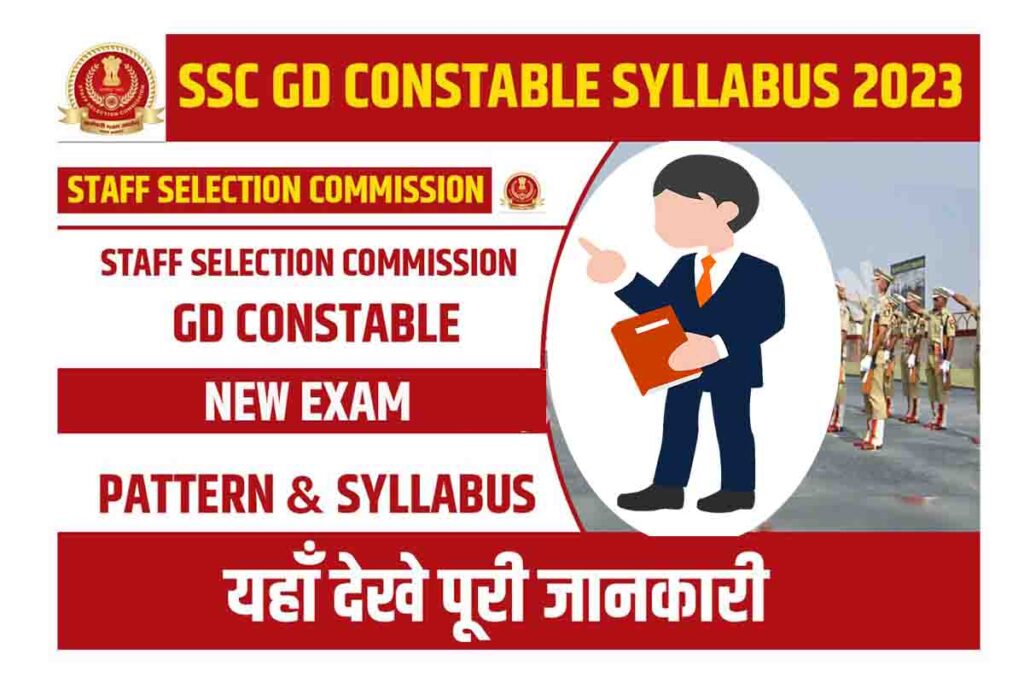 SSC GD Constable Syllabus 2023