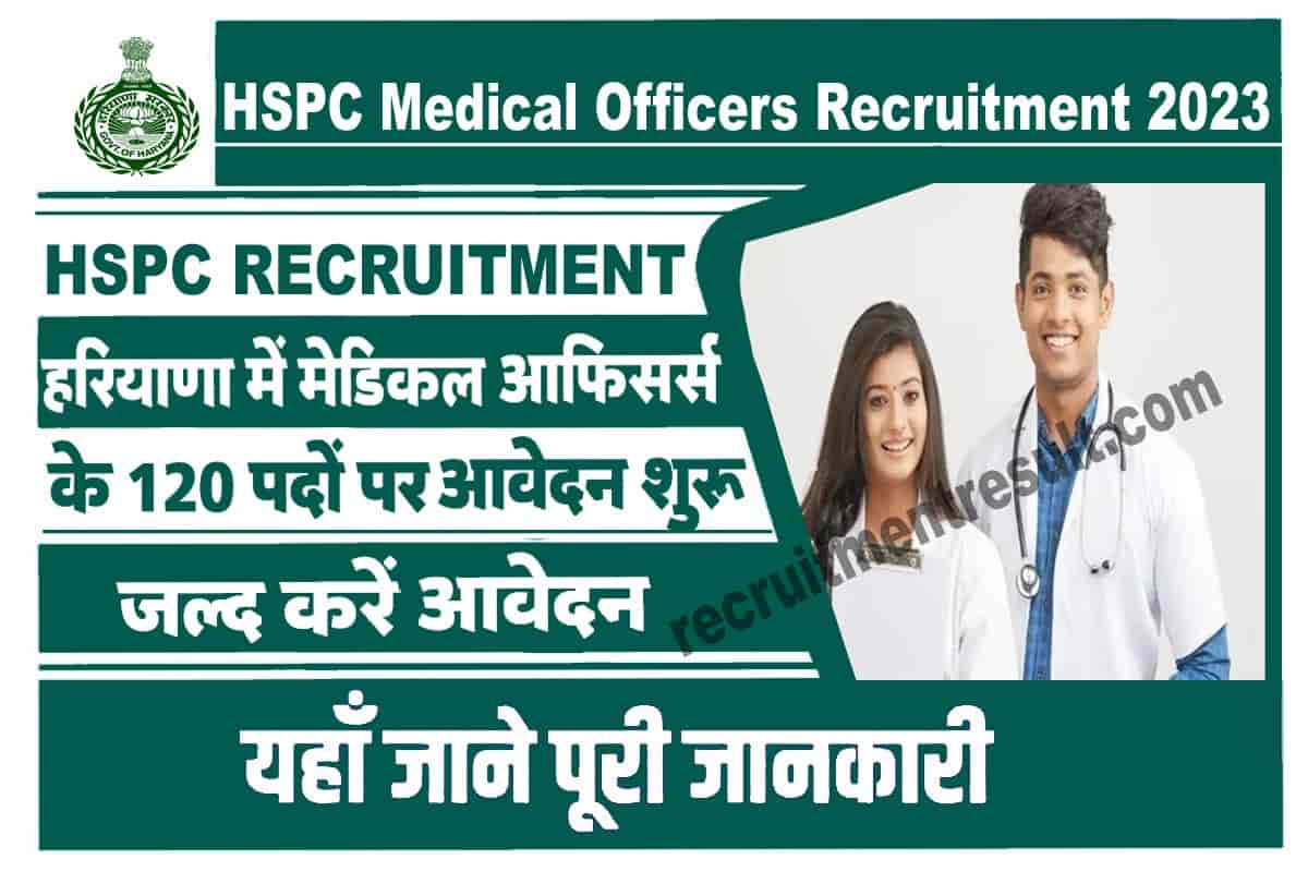 HSPC Medical Officers Recruitment 2023