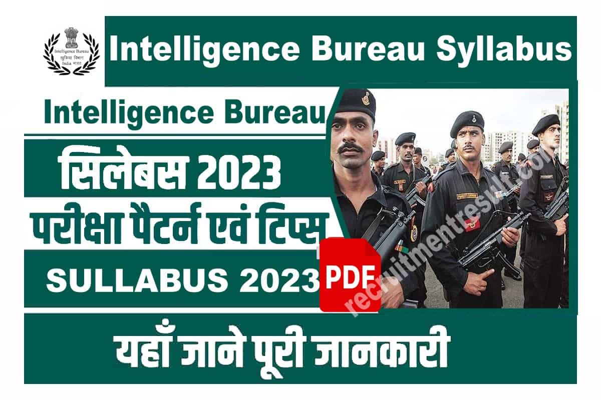 Intelligence Bureau Syllabus 2023