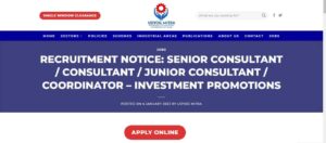 Udyog Mitra Consultant Vacancy 2023