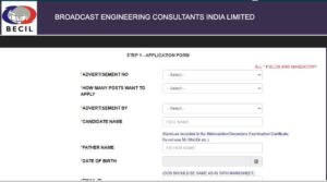 BECIL Date Entry Operator Vacancy 2023