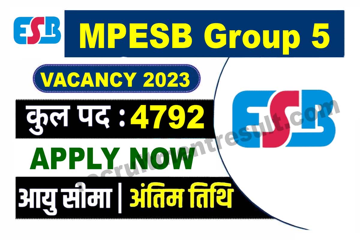 MPESB Group 5 Recruitment 2023