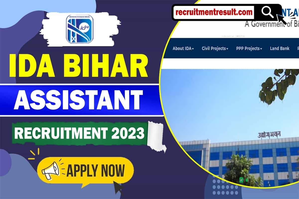 IDA Bihar Assistant Recruitment 2023