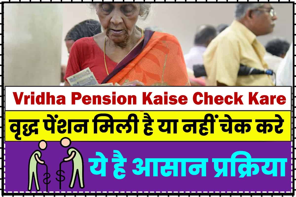 Vridha Pension Kaise Check Kare