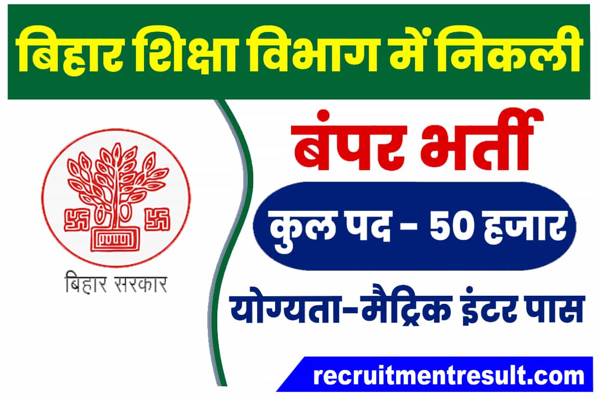 Bihar Education Department Recruitment 2023