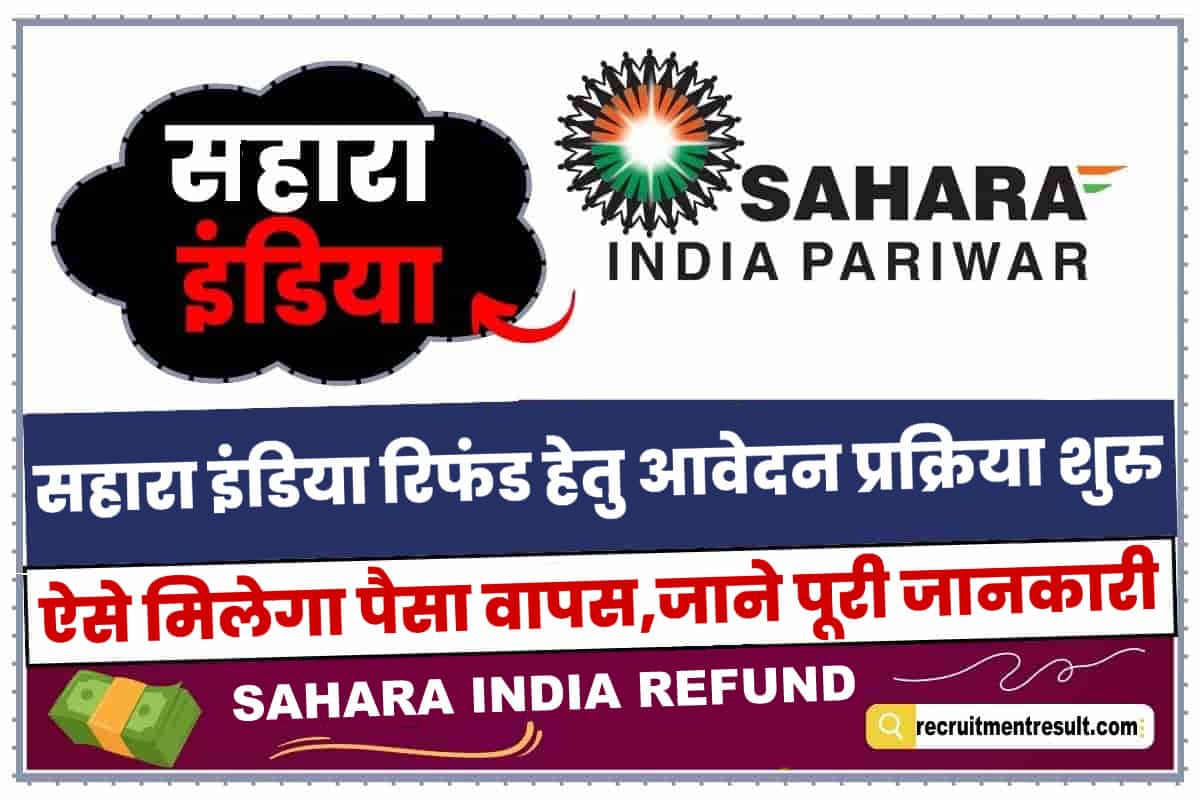 Sahara India Money Refund Form
