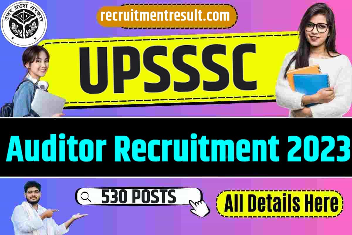 UPSSSC Auditor Recruitment 2023