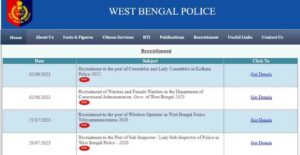 West Bengal Police Warder Vacancy 2023