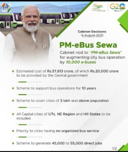 PM -eBus Sewa Scheme 2023