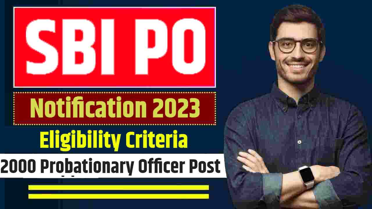 SBI PO Notification 2023