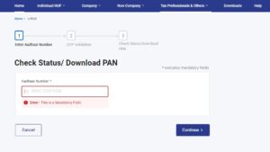 How to Download Instant E Pan Card?